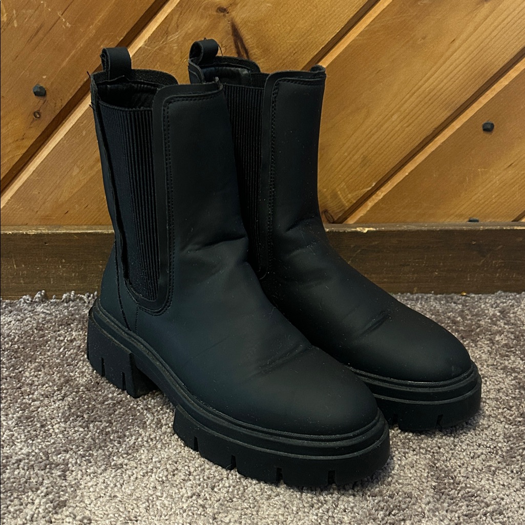 Schuh Black Amaya Split Sole Chunky Chelsea Boots — image 5 of 8